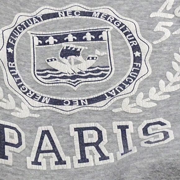 2016 Universite Paris Sorbonne Crewneck Sweatshirt XL Gray French Collegiate - Picture 2 of 6